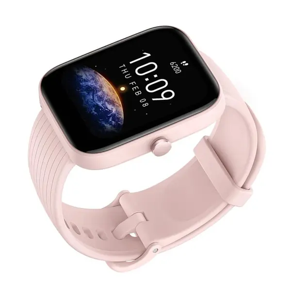 Amazfit Bip 3 5-ATM Water Resistance Smartwatch – Color: Pink – View 3